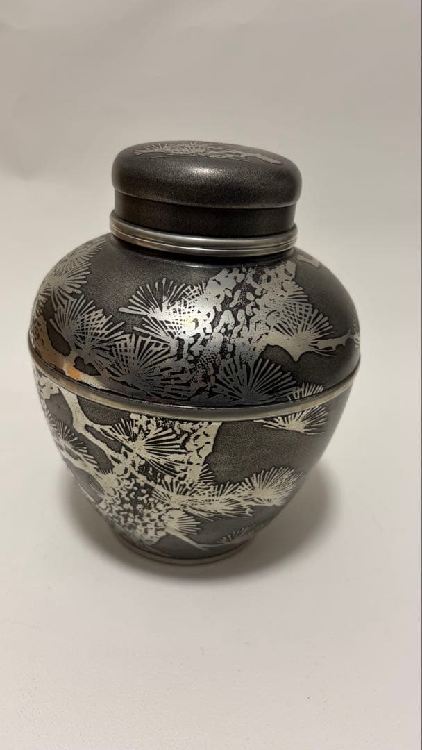 錫器 茶壷 茶器 高さ17.5㎝ 幅14㎝