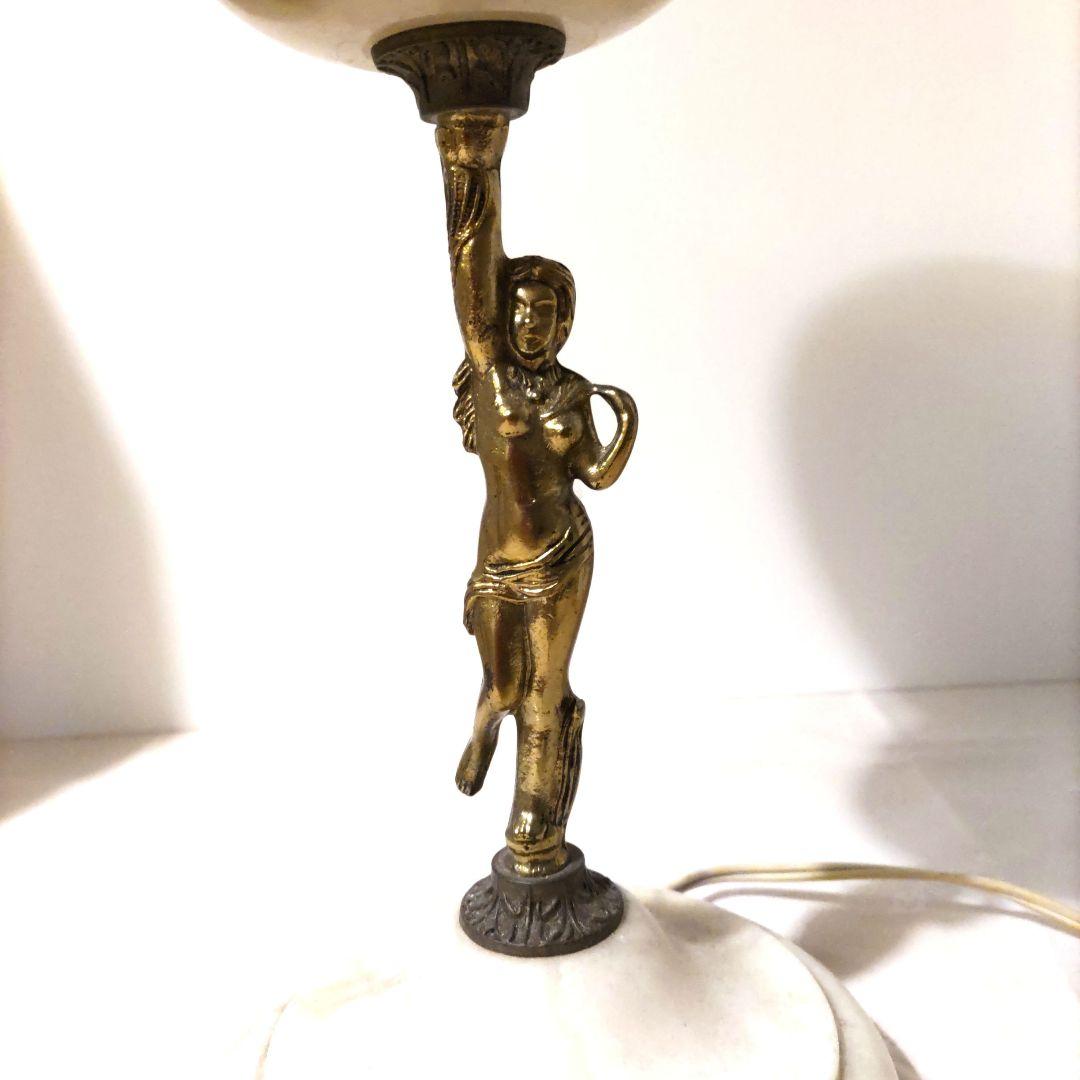 電気スタンド　人造大理石　アンティーク