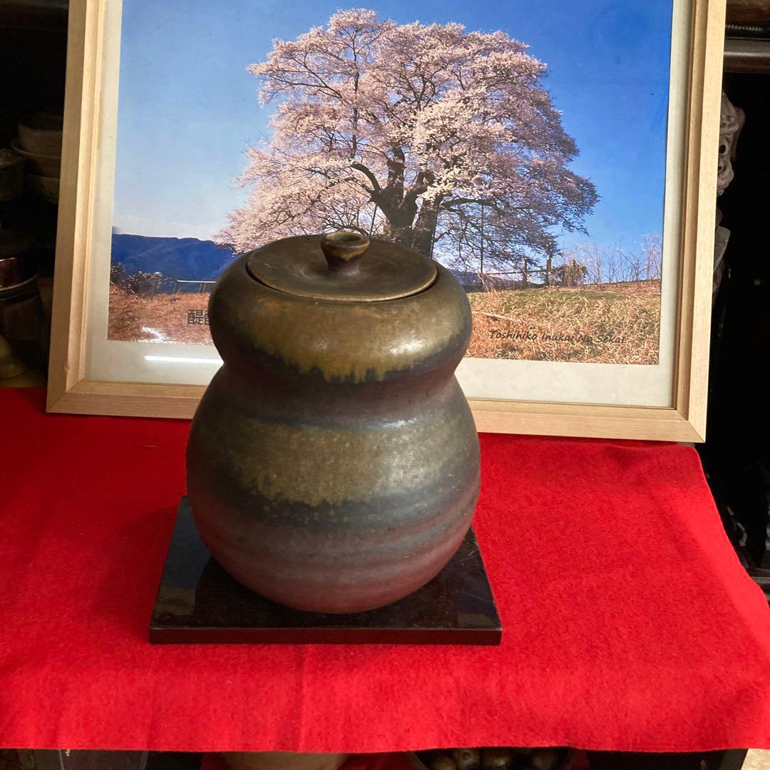 備前焼美術品茶道具年末年始大売り出しです❣️水差生陶衆啓作品❣️