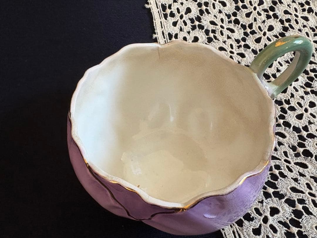 リュネヴィル窯 チューリップ ショコラカップ フランス アンティーク