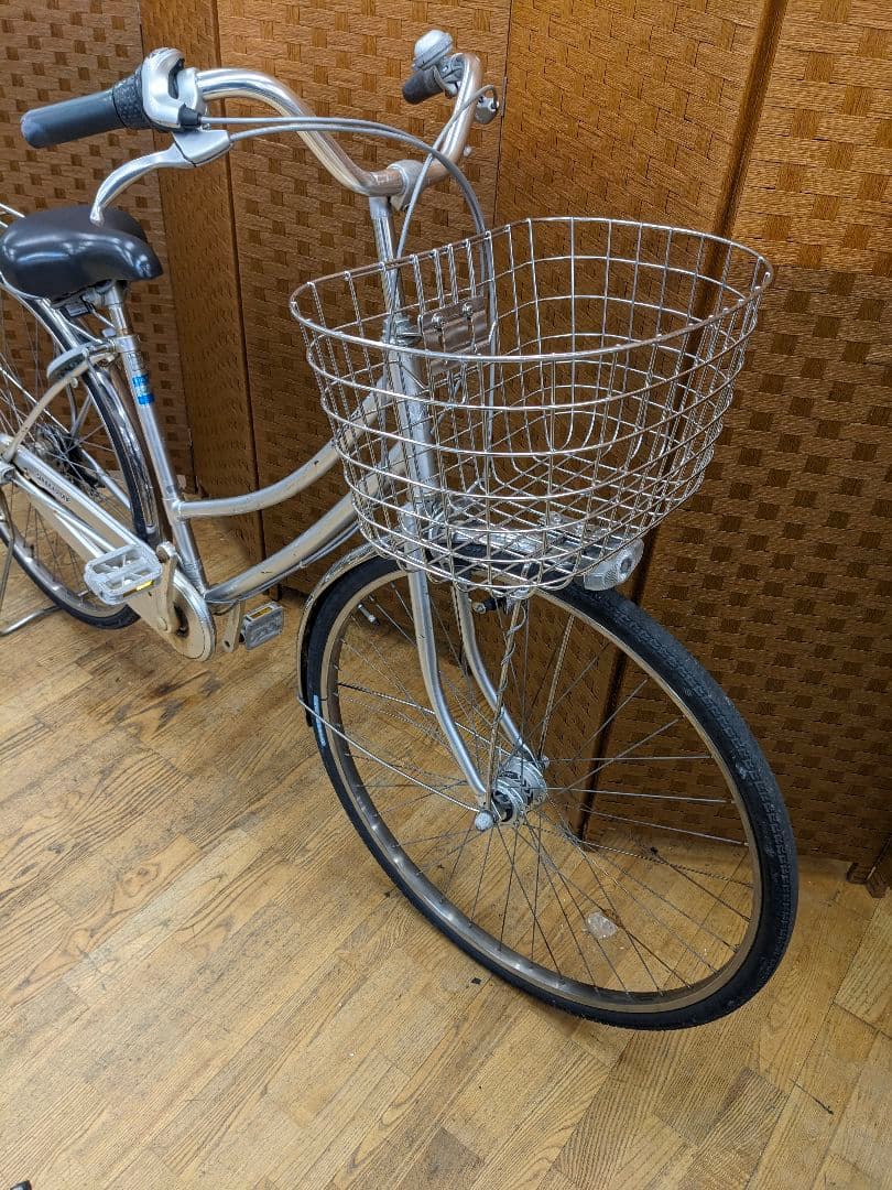 U055　普通自転車　27インチ　ブリヂストン　LEDオートライト 内装3段変速