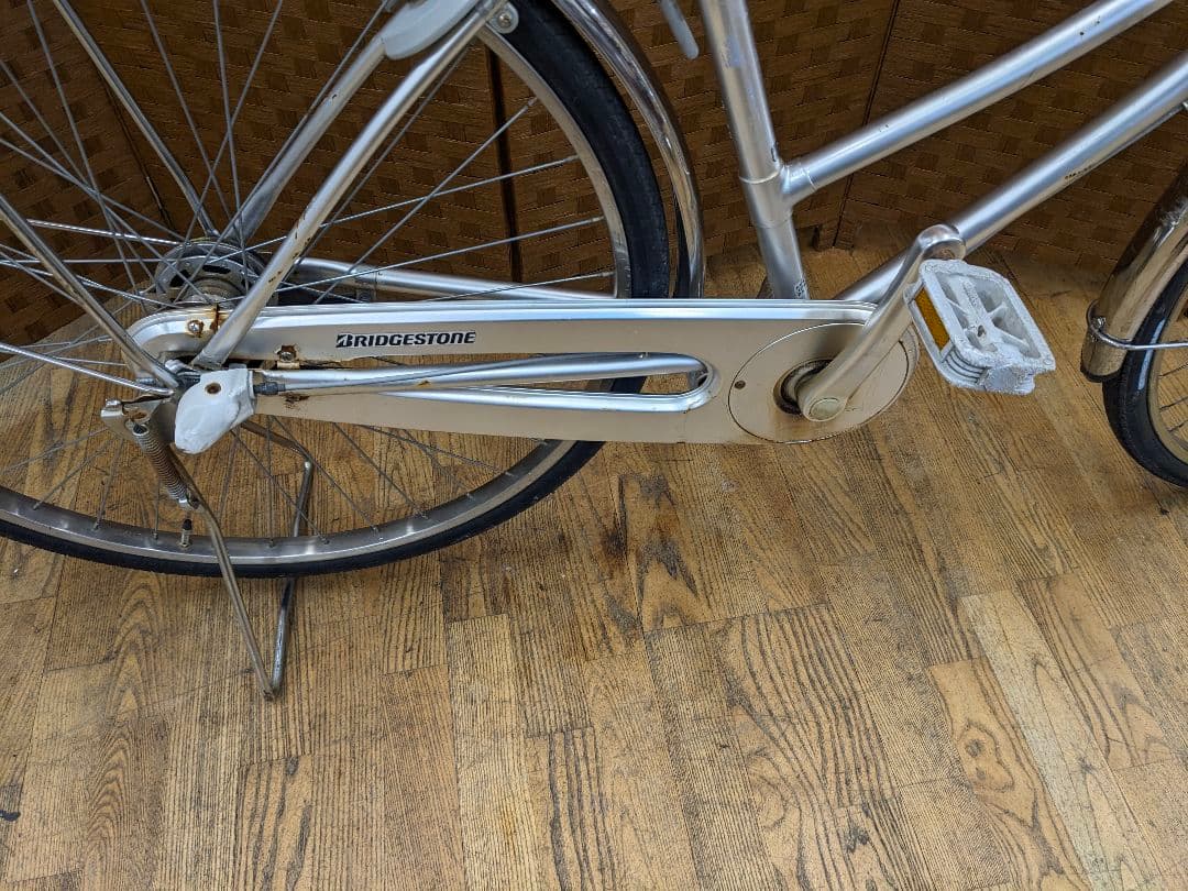 U055　普通自転車　27インチ　ブリヂストン　LEDオートライト 内装3段変速
