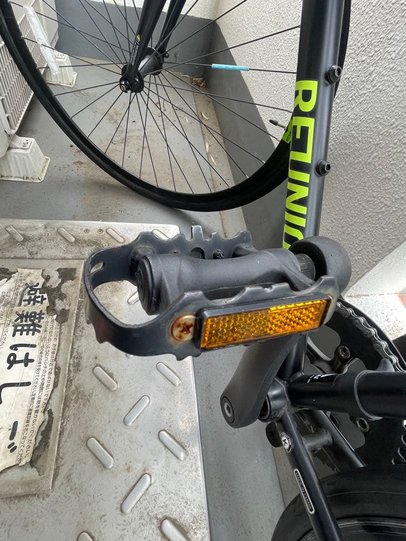 引き取り/着払 新百合ヶ丘駅周辺 REUNION クロスバイク 黒