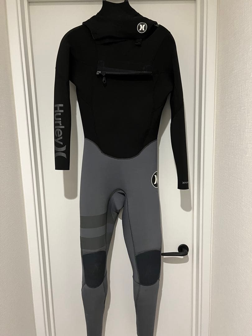 Hurley ウェットスーツ 黒/グレー フロントジッパー