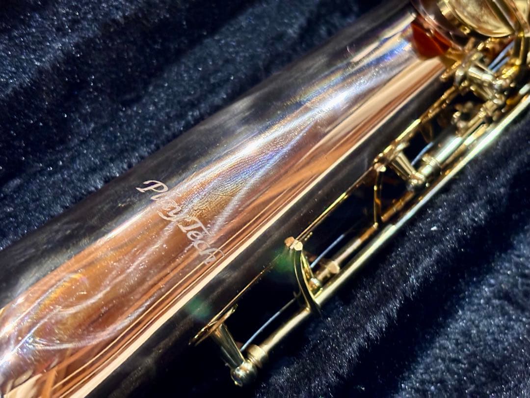 PLAYTECH ソプラノサックス PTSS-300 ローズブラスモデル