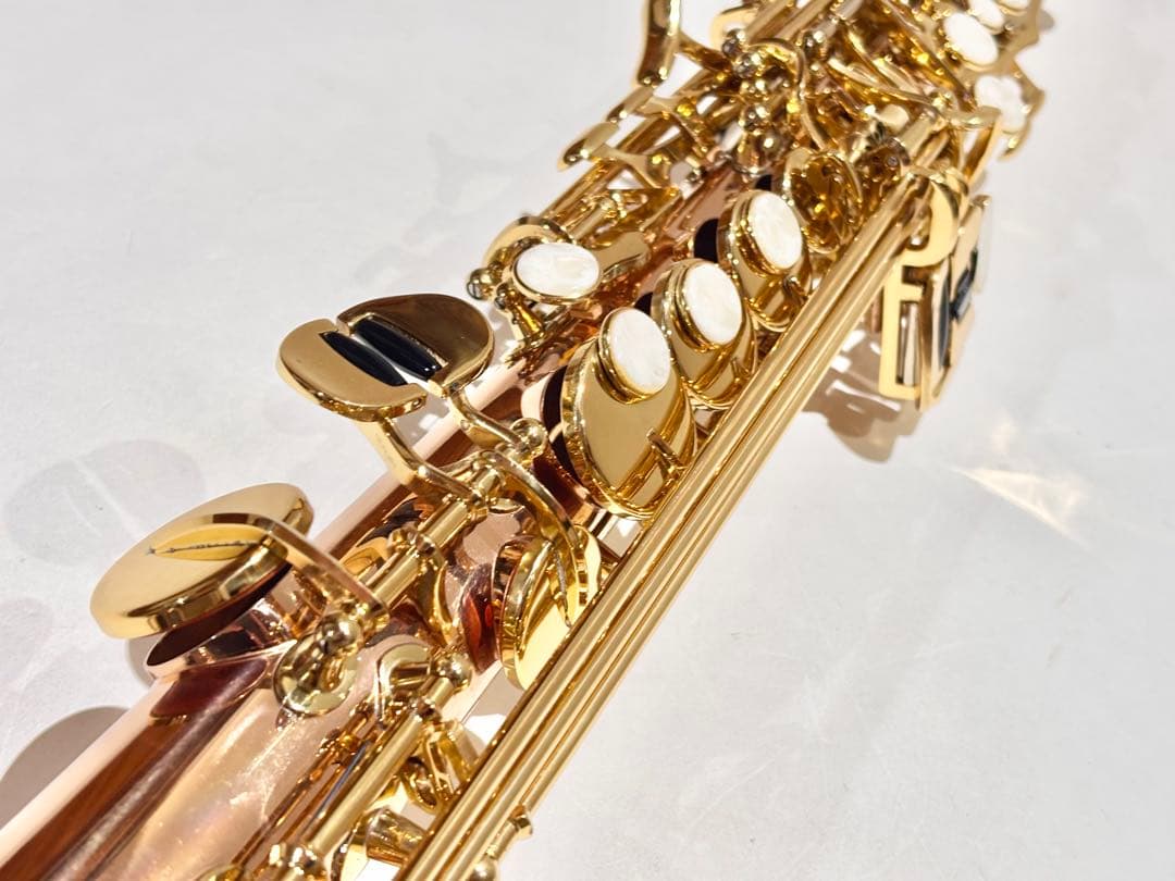 PLAYTECH ソプラノサックス PTSS-300 ローズブラスモデル