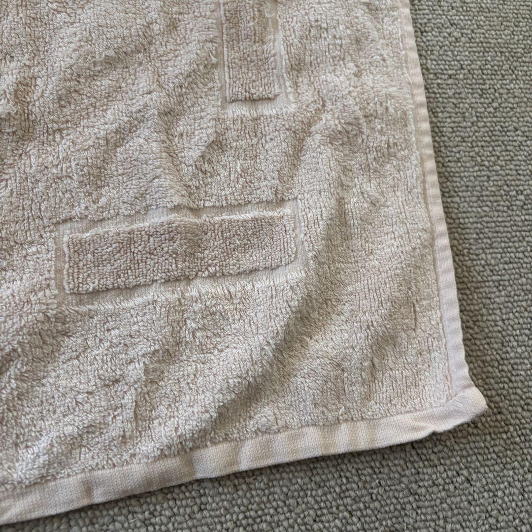 【HERMES】エルメス　タオル生地　大判バスタオル　タオルケット　ブランケット