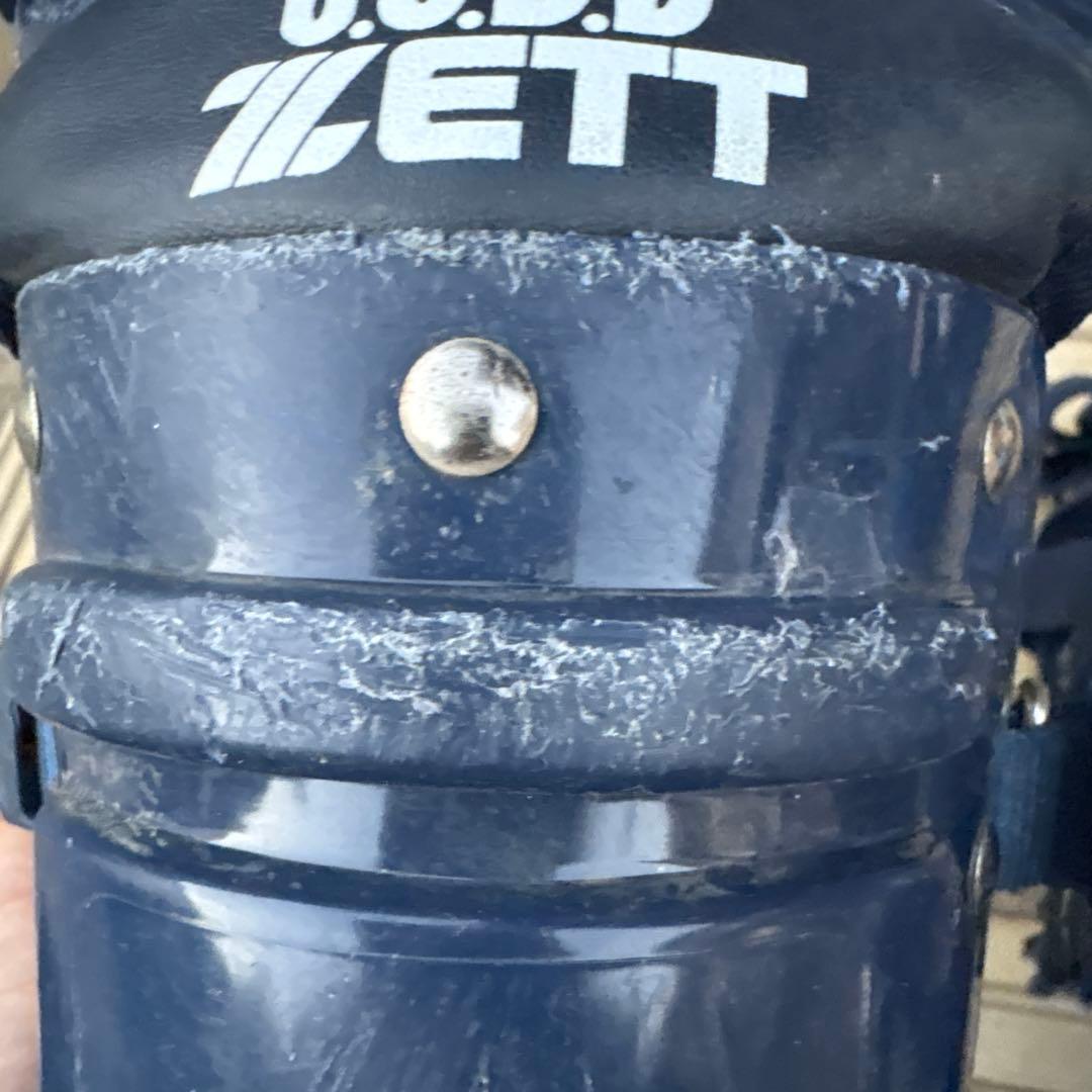 キャッチャー防具ZETT JSBB キャッチャーレガース ネイビー　一式セット