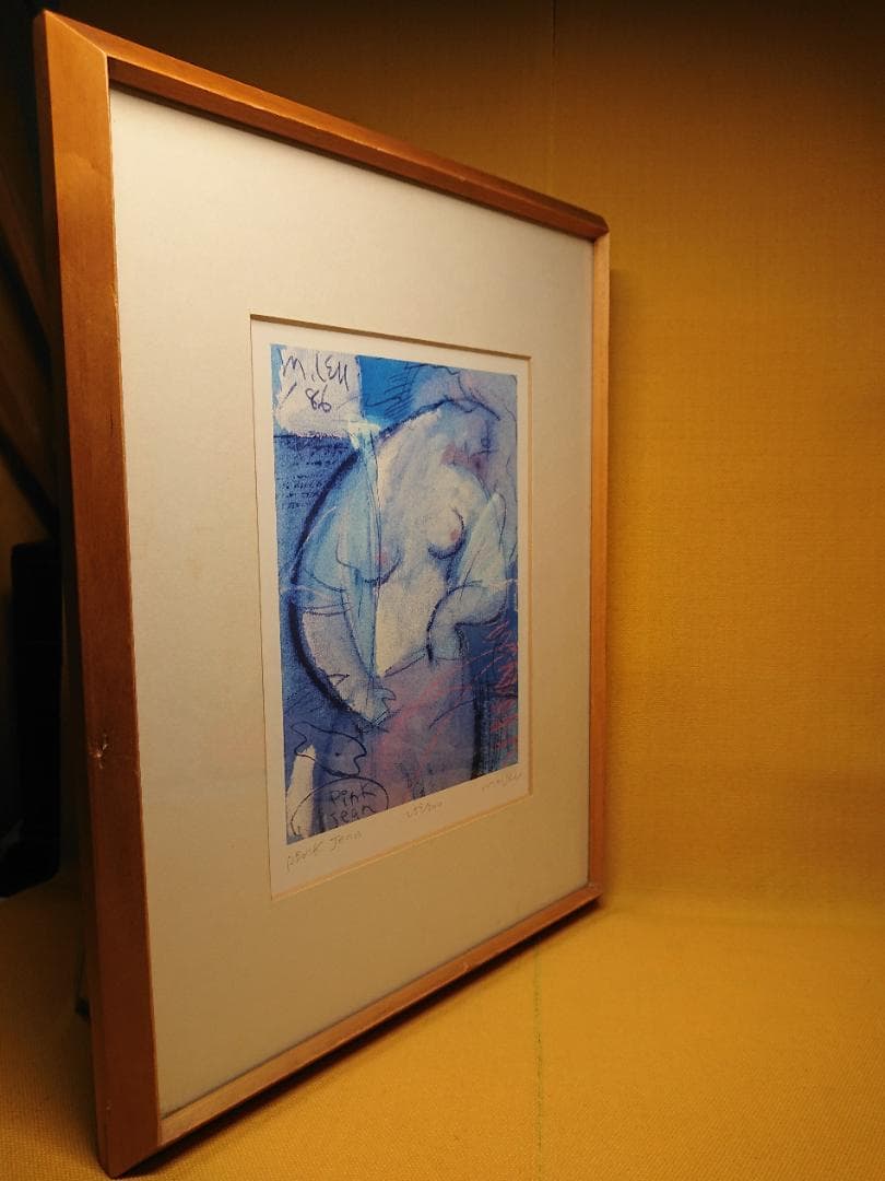 アート　版画　抽象版画　現代美術　置物　インテリア　工芸品　美術品　A1435