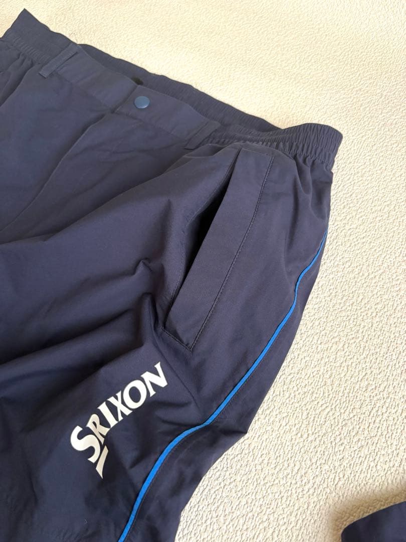 Srixon SMR1000メンズ レインウェア セットアップブルー撥水軽量