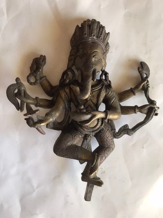 仏教仏像，古銅製，辟邪，招財，高21cm，重1450克