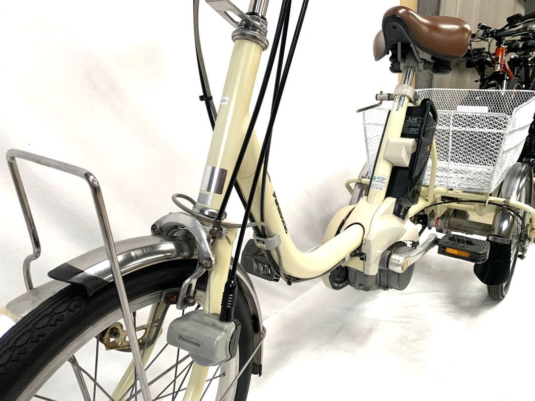 【即乘】送料無料 Panasonic 電動アシスト三輪自転車 8Ah 動作確認済