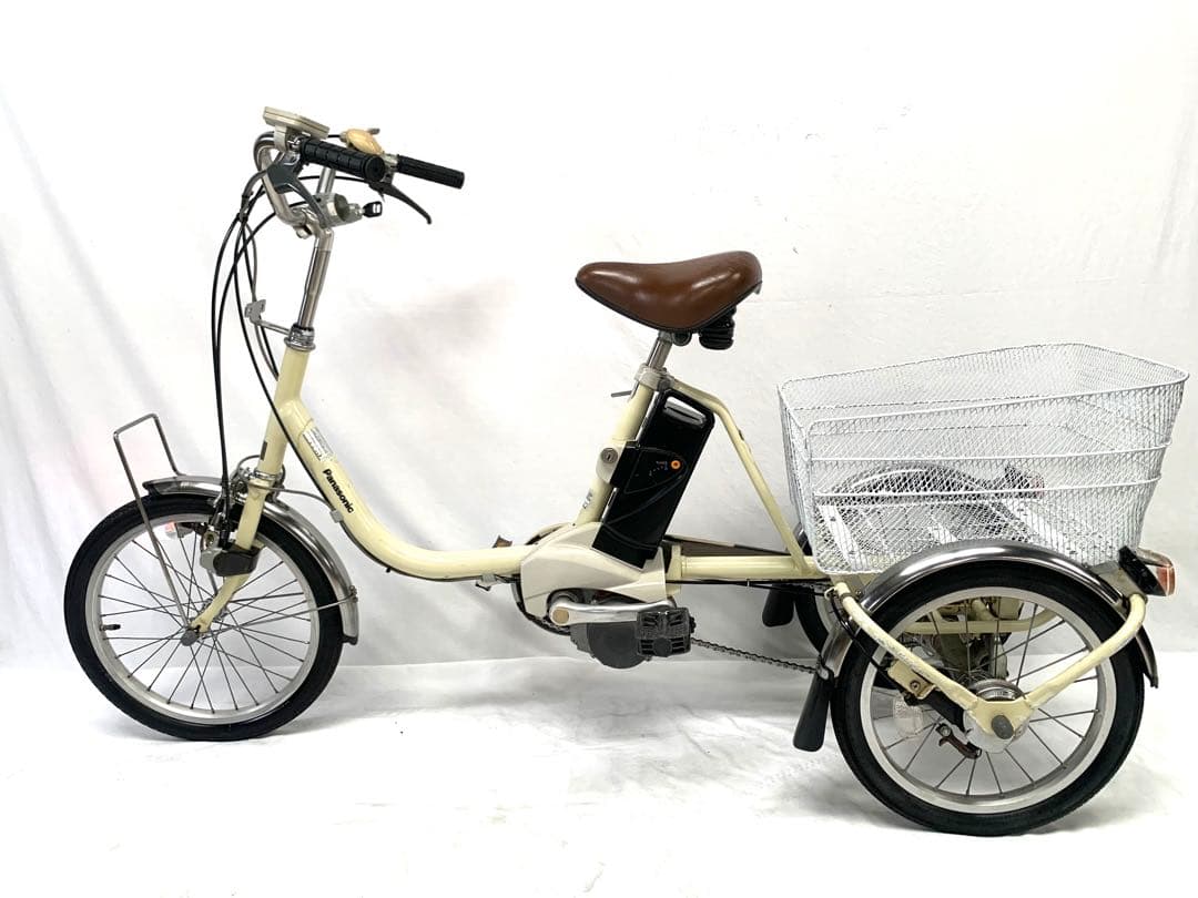 【即乘】送料無料 Panasonic 電動アシスト三輪自転車 8Ah 動作確認済