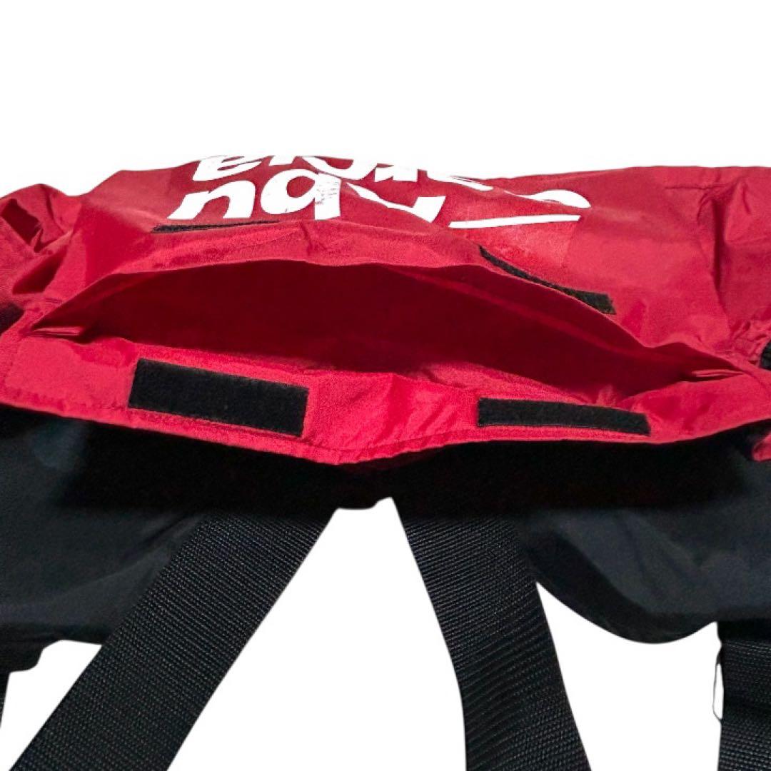 Abu Garcia フィッシングベスト 赤 フリー 旧タグ 多ポケット