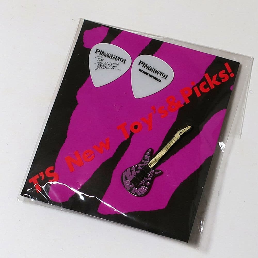 ピンバッジ ギターピック セット B'z Pleasure '91 公式グッズ