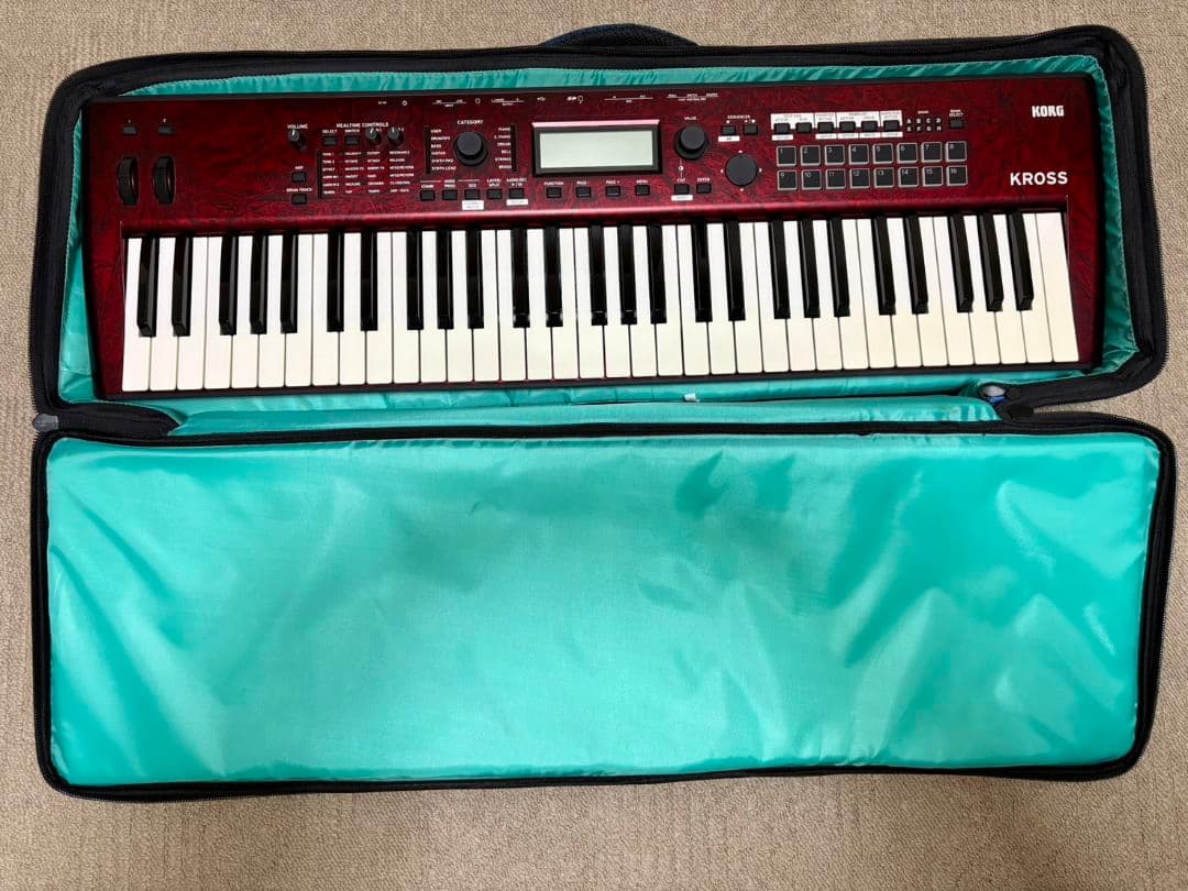 KORG KROSS 2 61鍵 レッドマーブル 純正ソフトケース付き