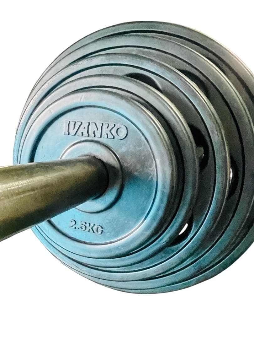 Ivanko イバンコ オリンピックラバープレート105kg➕トライセプスロープ