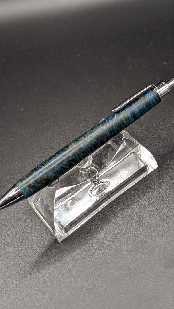 466ペン工房翌檜　スタビライズドウッドバーチバール　木軸シャーペン　ボールペン