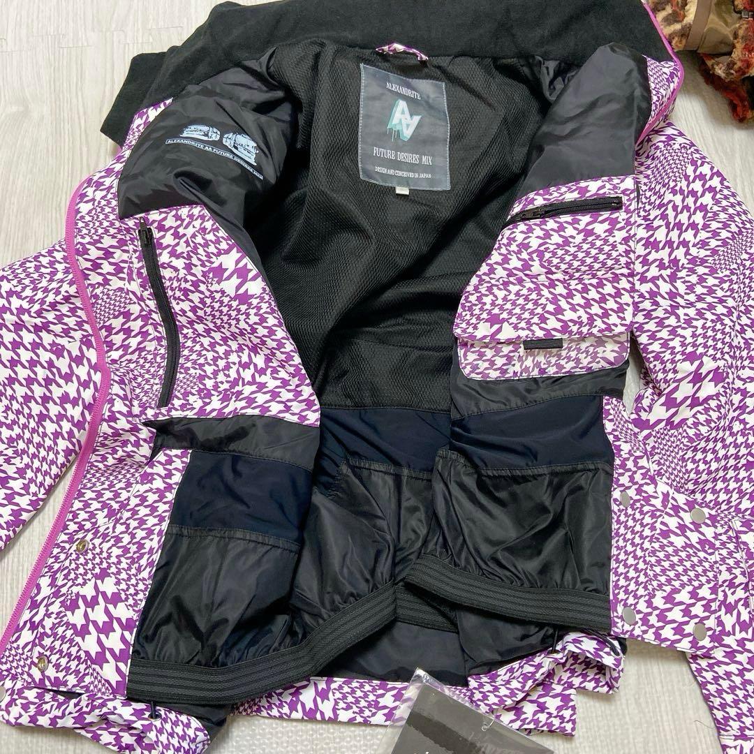 【AA HARDWEAR】 レディース スノーウェア スノボ S 美品 総柄