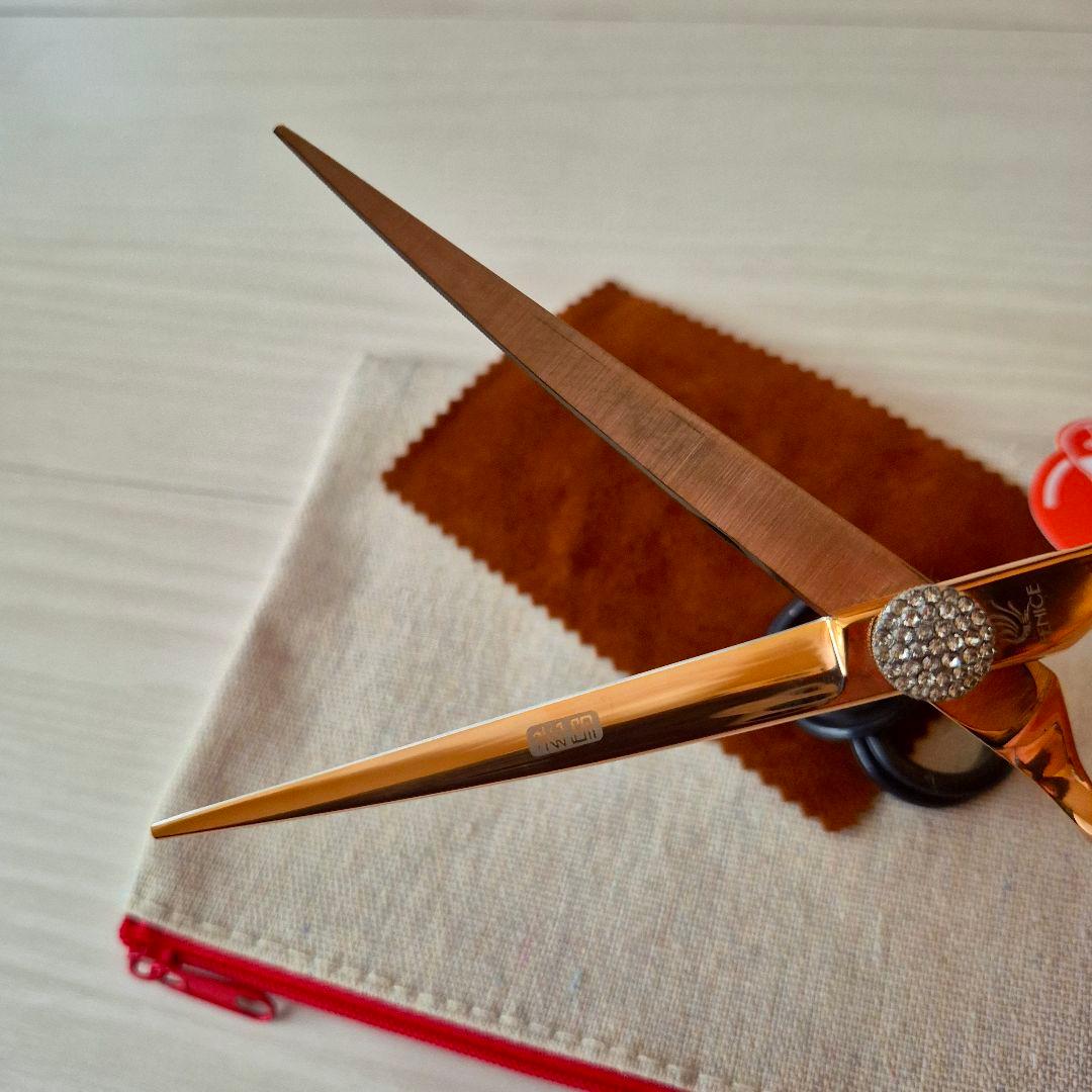 新品★フェニーチェ ★カーブシザー ギザ刄★6.5 in トリミングばさみ