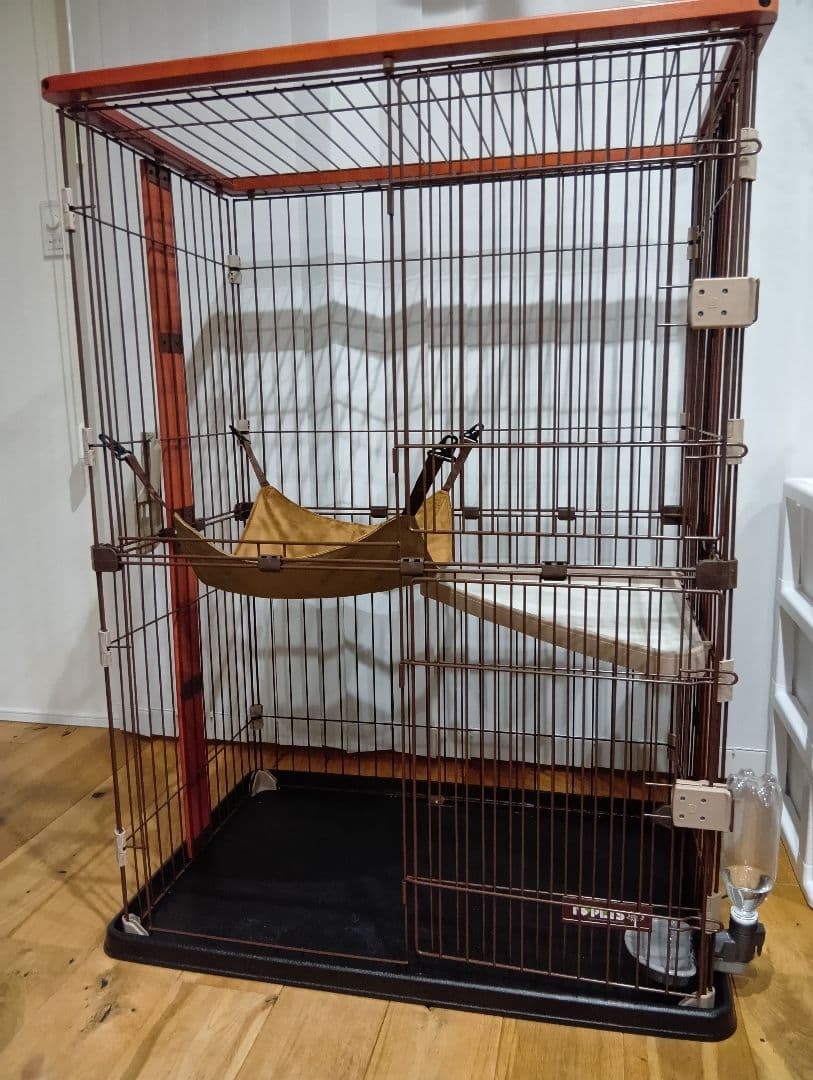 ボンビアルコン (Bonbi) ウッドワンサークル キャット 2段タイプ＋水受皿