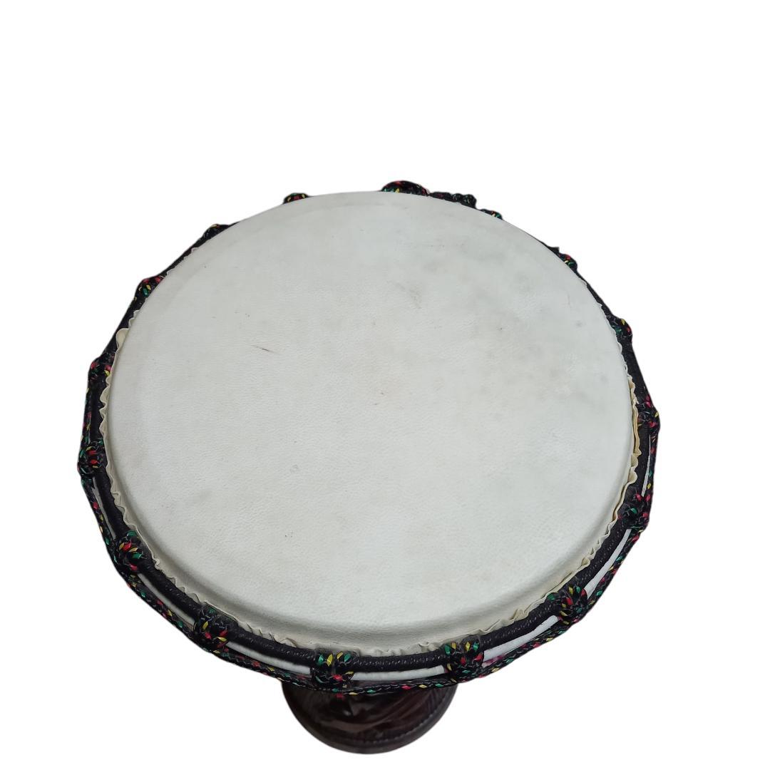 民族楽器 JEMBE ジャンベ アフリカ 打楽器 トカゲ柄