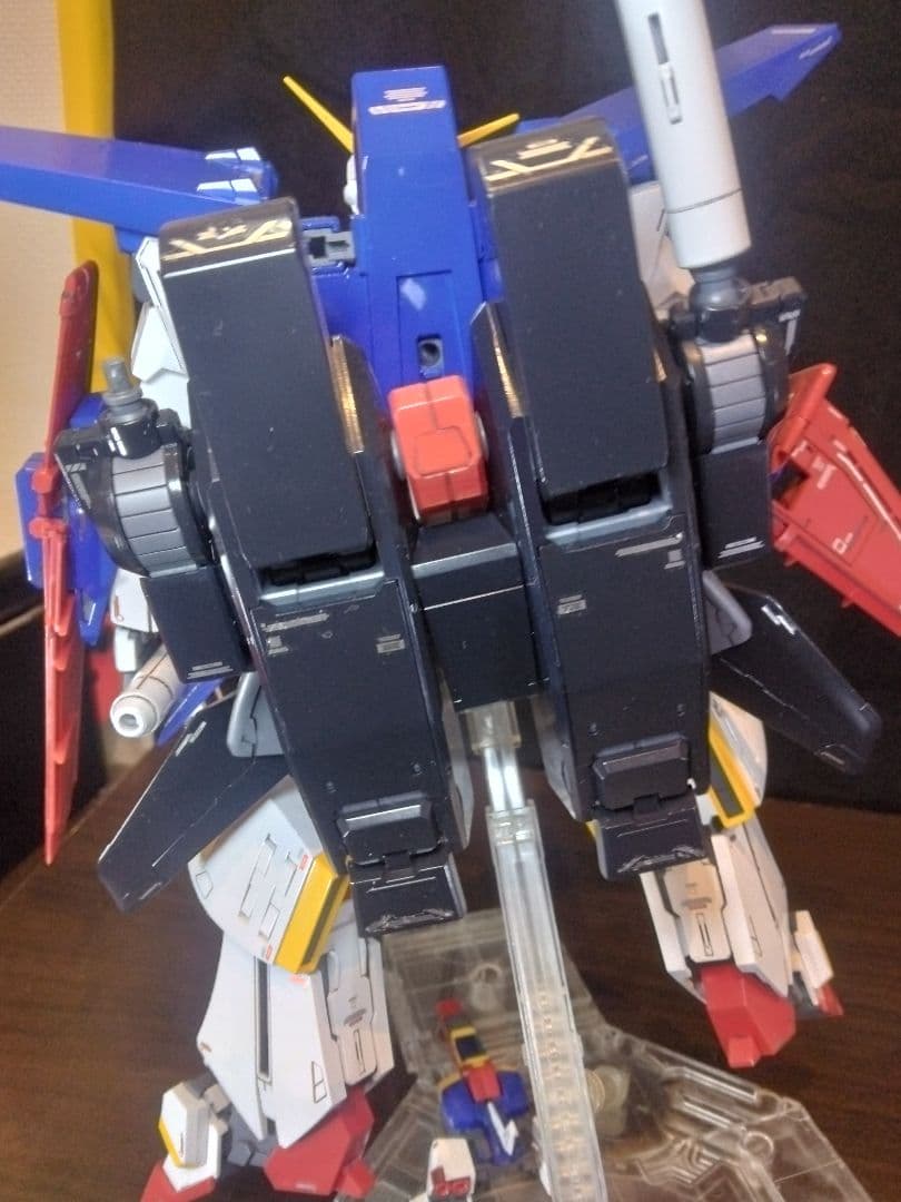 MG　ZZガンダムVer.Ka プレミアムデカール仕様　塗装完成品　説明書台座付