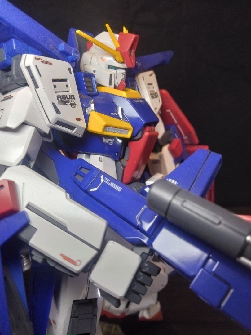 MG　ZZガンダムVer.Ka プレミアムデカール仕様　塗装完成品　説明書台座付