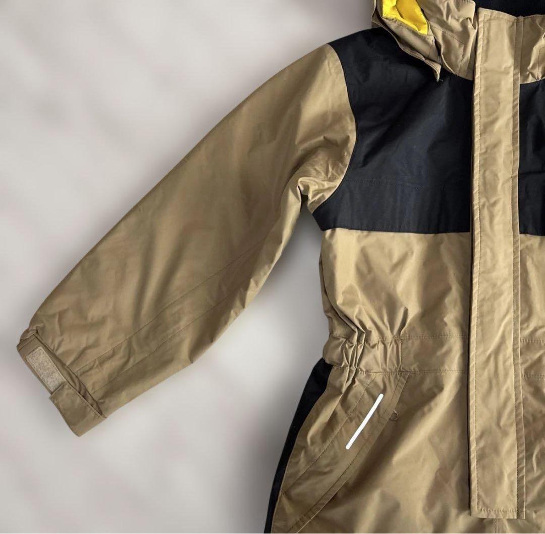 ノースフェイス スノーウェア ベージュ×ブラック 110