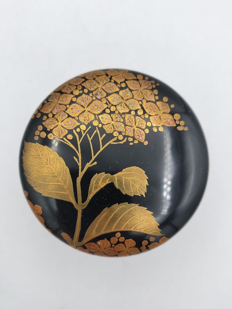 b853【新品・未使用】大棗 紫陽花 村田道寛 木箱 茶道具