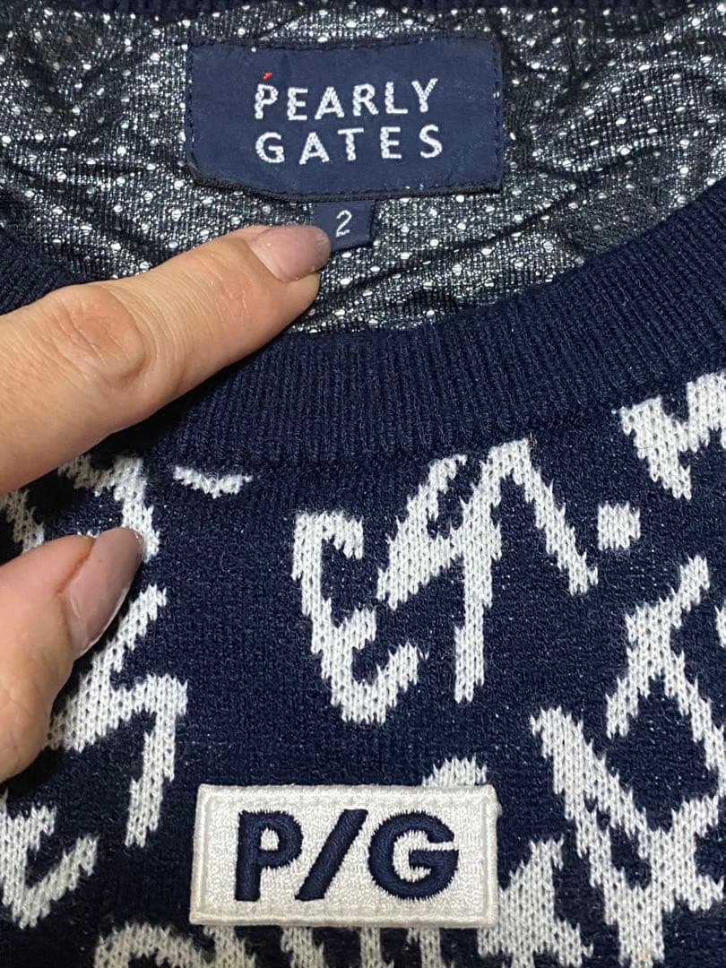 パーリーゲイツ 裏地付きニット