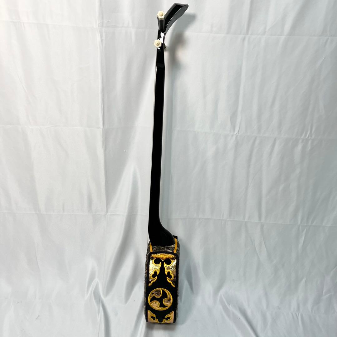 沖縄三線 蛇皮 本革 民謡楽器 民謡 和楽器 三線 ケース付