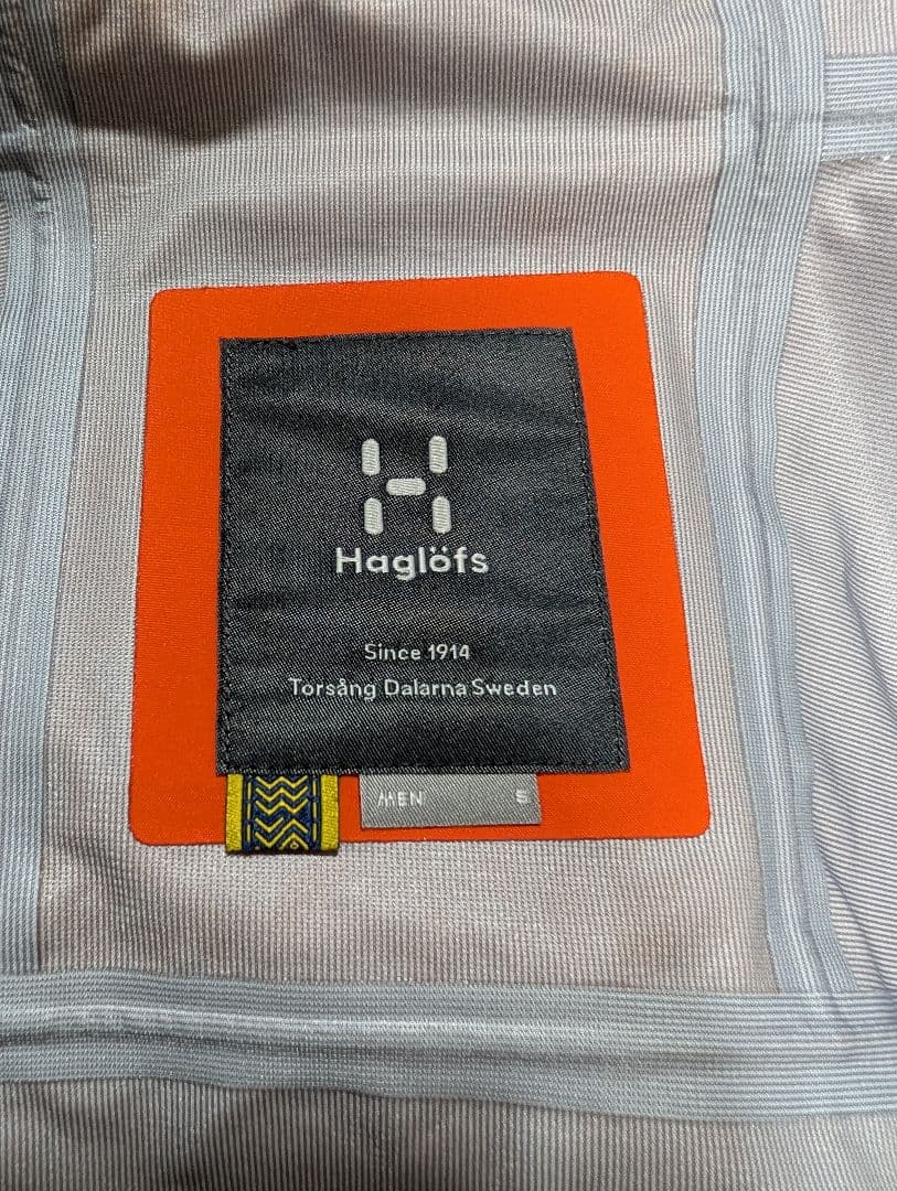 Haglofs ヴァッシ ゴアテックス ジャケット オレンジSサイズ
