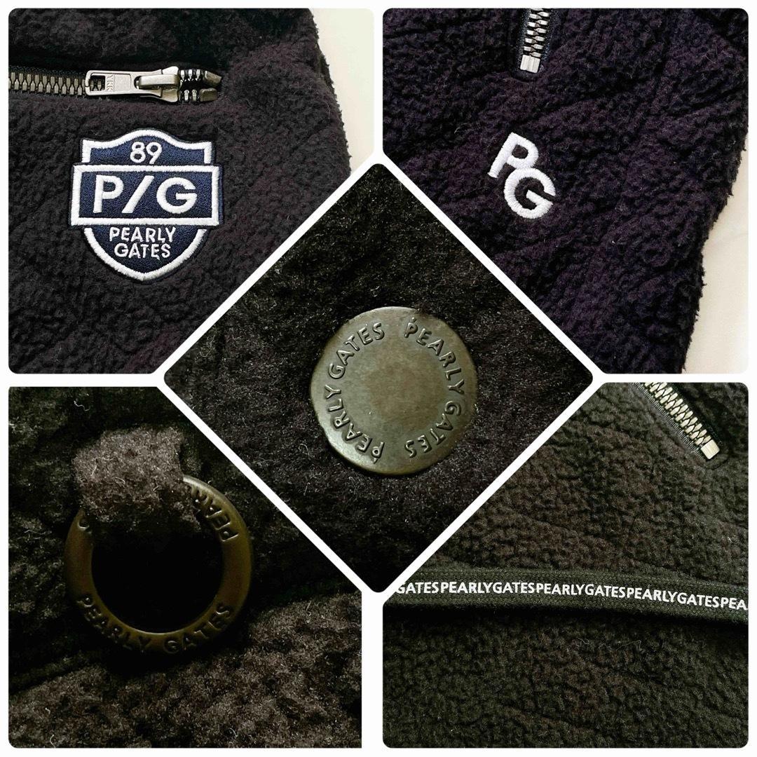 極美品 パーリーゲイツ 中綿キルティングスカート ボア フリース ゴルフ 0