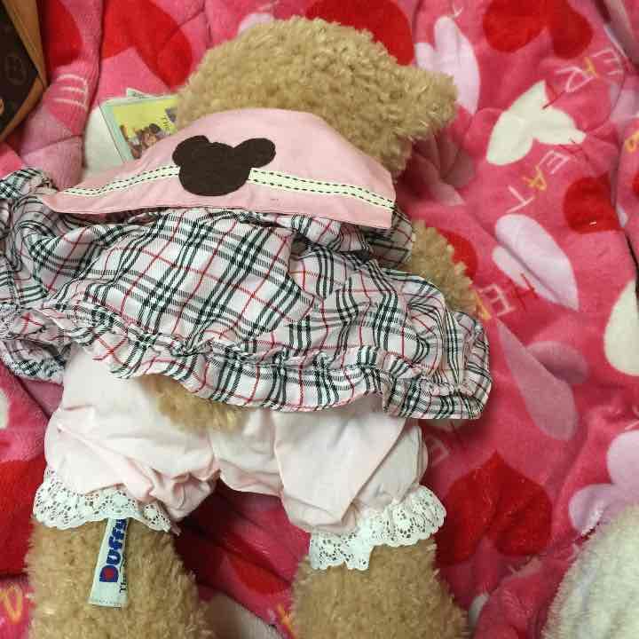 確認用 タグ付き ダッフィ バーバリータイプ コスチューム 本体付き