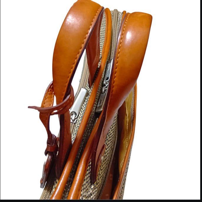 【美品】Hartmann ハートマン レザー ツイード ガーメントケース