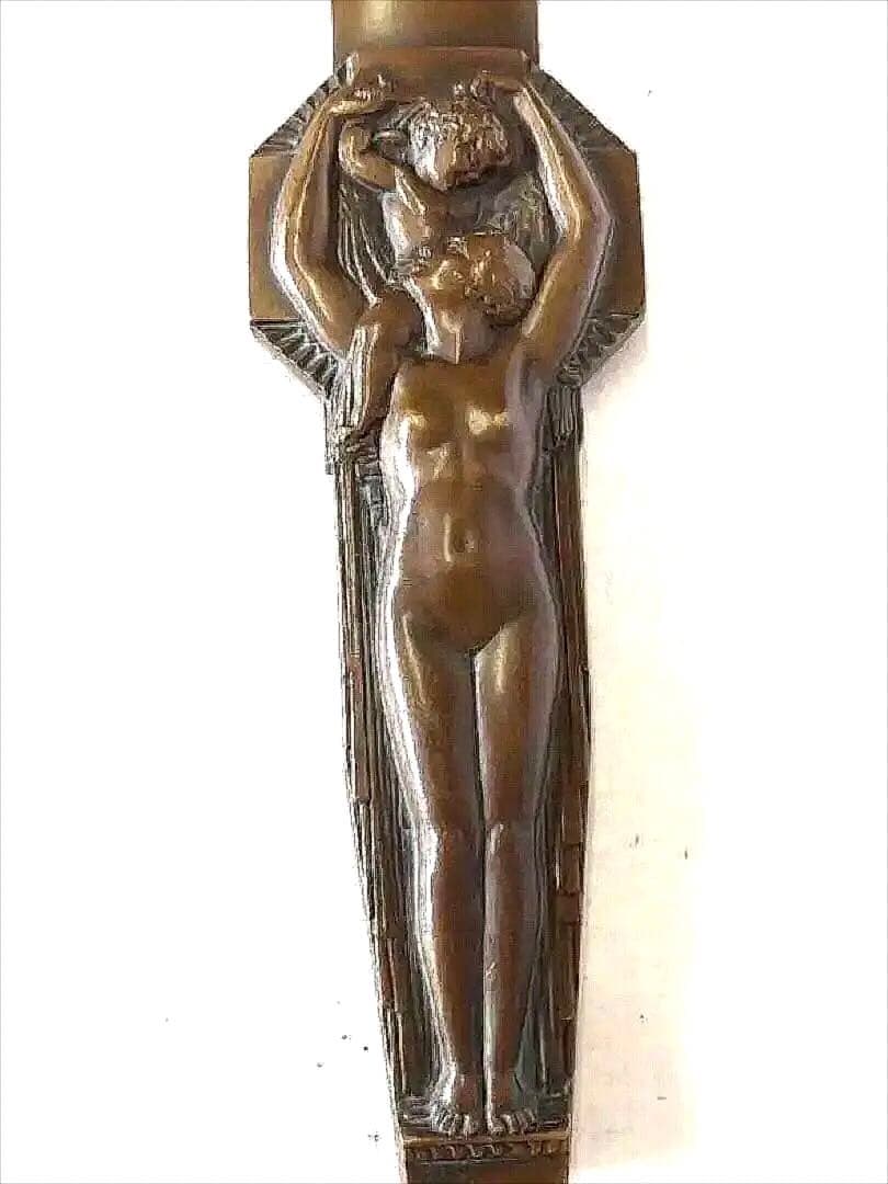 銅製:ペ-パ-ナイフ(母子像)