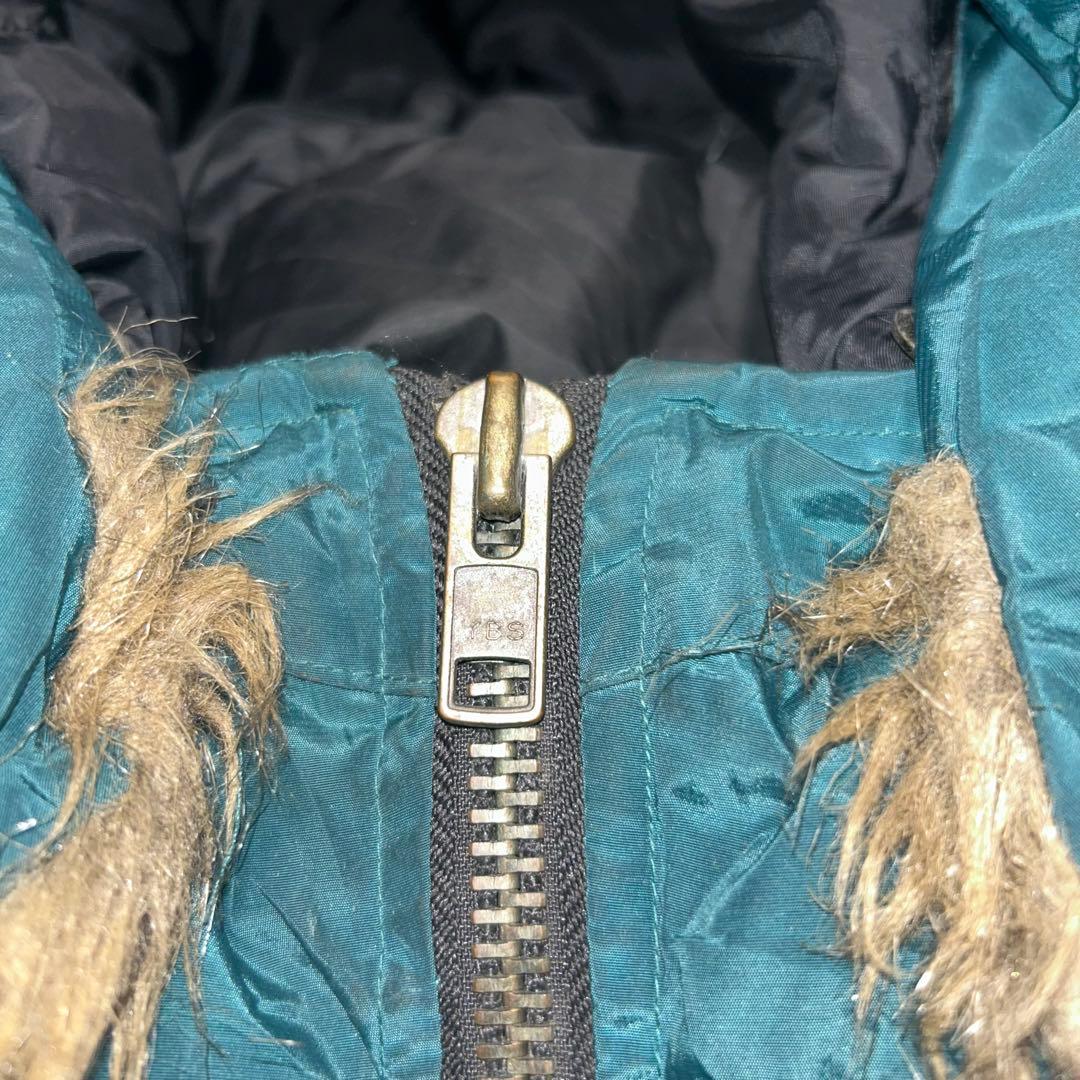 00s Reebok NFL オンフィールド 刺繍ロゴファー付き中綿ジャケット