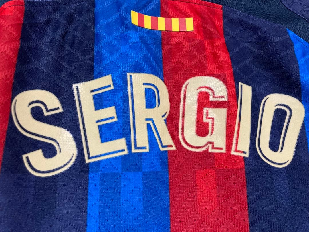 【正規品】ブスケツ　バルセロナ　22/23ホームオーセンティック