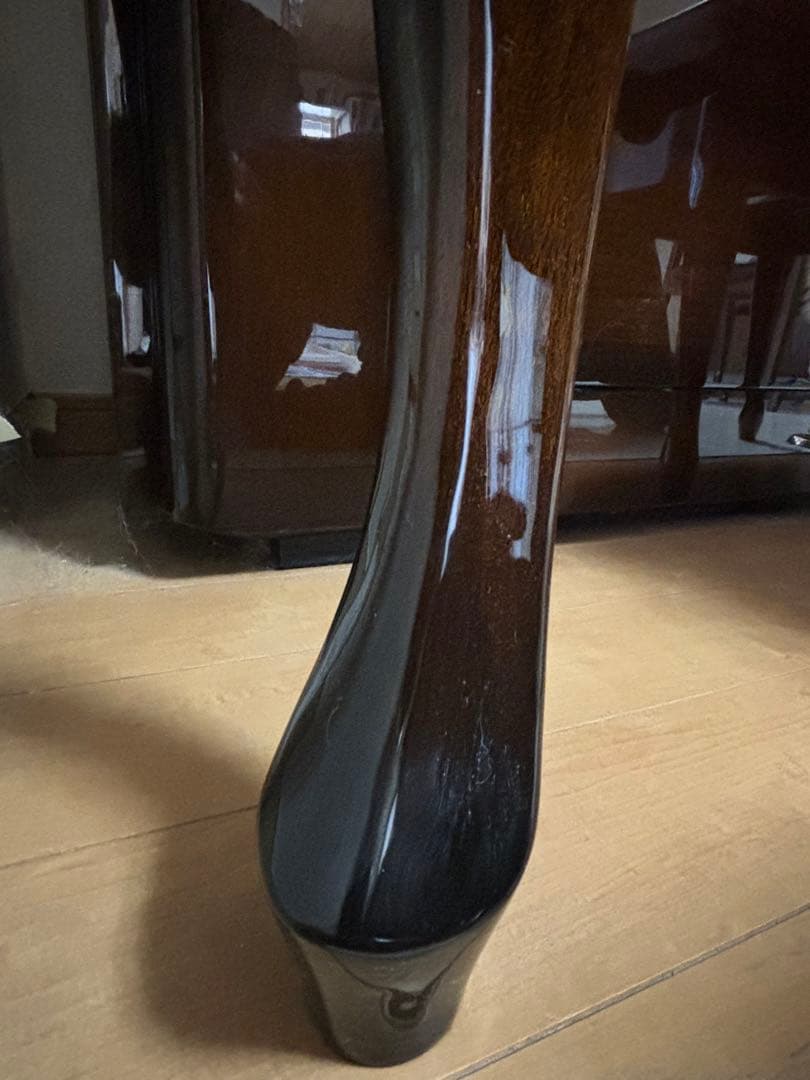 APOLLO 猫足アップライトピアノ ブラウン 椅子付き