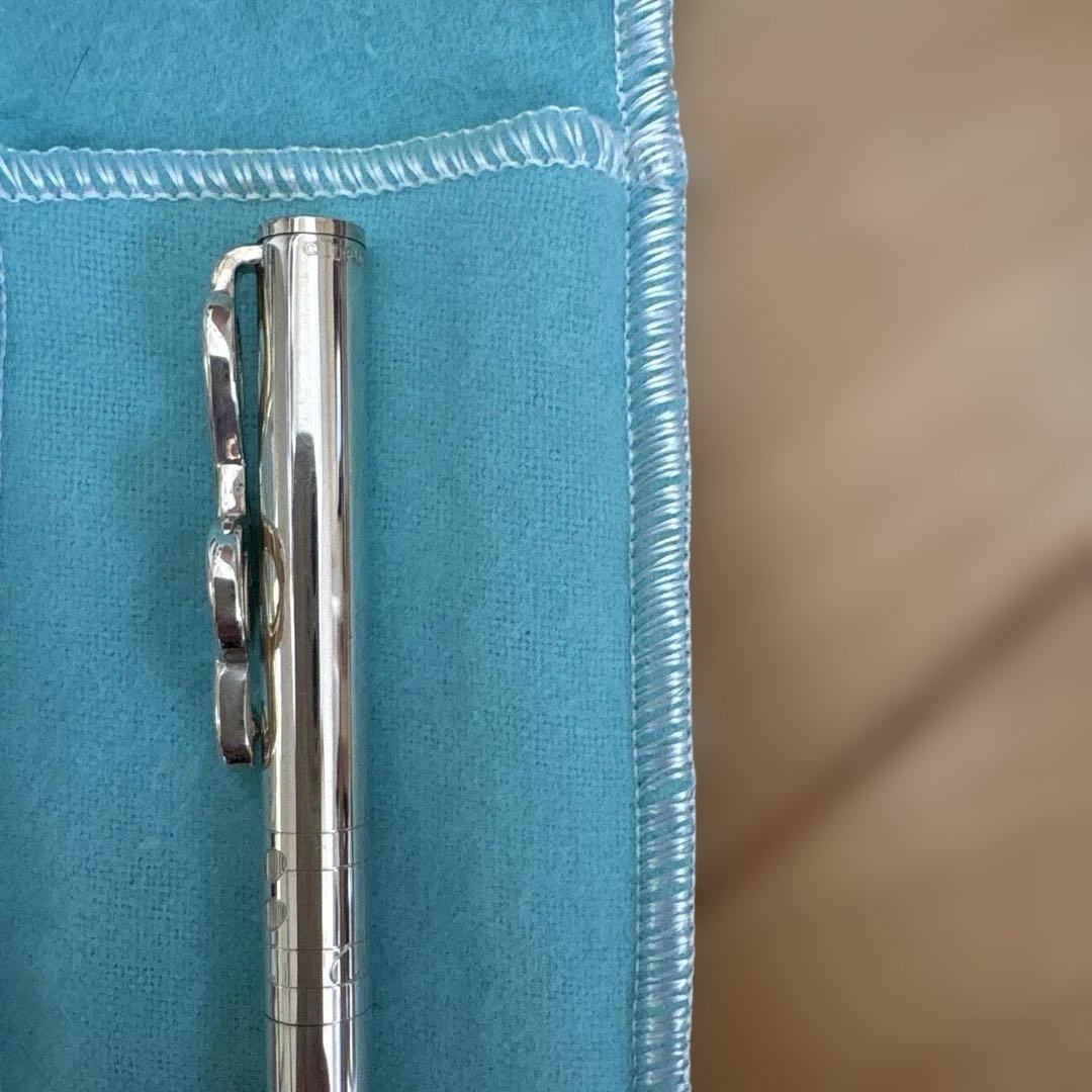 TIFFANY ＆ Co.シルバート音記号モチーフ　ボールペン ユーズド美品
