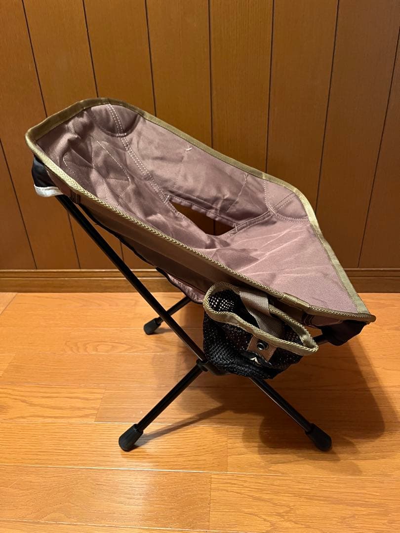 美品ヘリノックス小型折りたたみチェア Tac.Chair Mini コヨーテタン