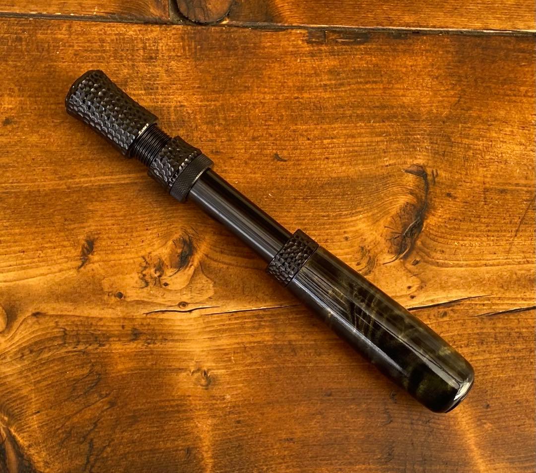 ロッドグリップ　インロッドフェルール　渓流釣り　スピニングロッド用　天然木