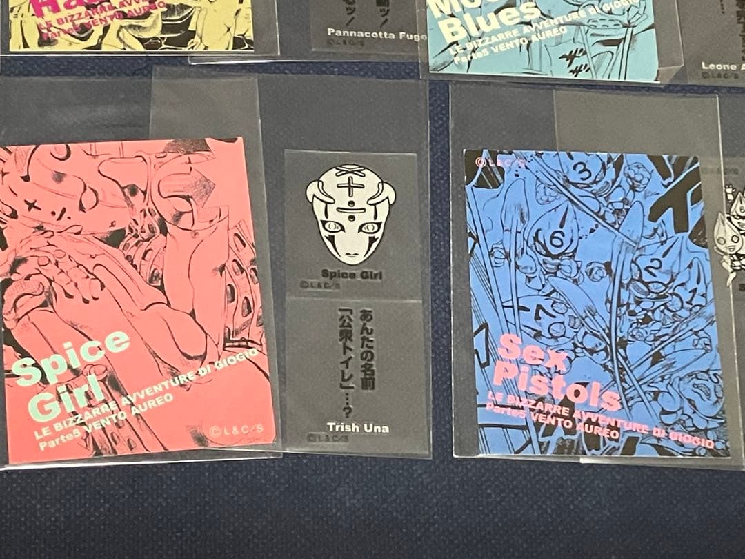 ジョジョ リアルペイントシート ジョルノ ミスタ アバッキオ フーゴ トリッシュ