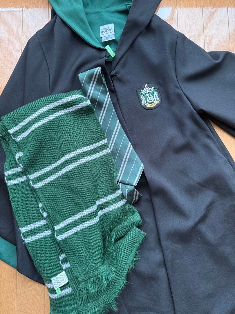 USJ公式　スリザリン　ローブ　マフラー　ネクタイセット