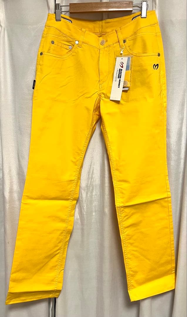 パーリーゲイツ マスターバニーエディションイエローパンツ M未使用品
