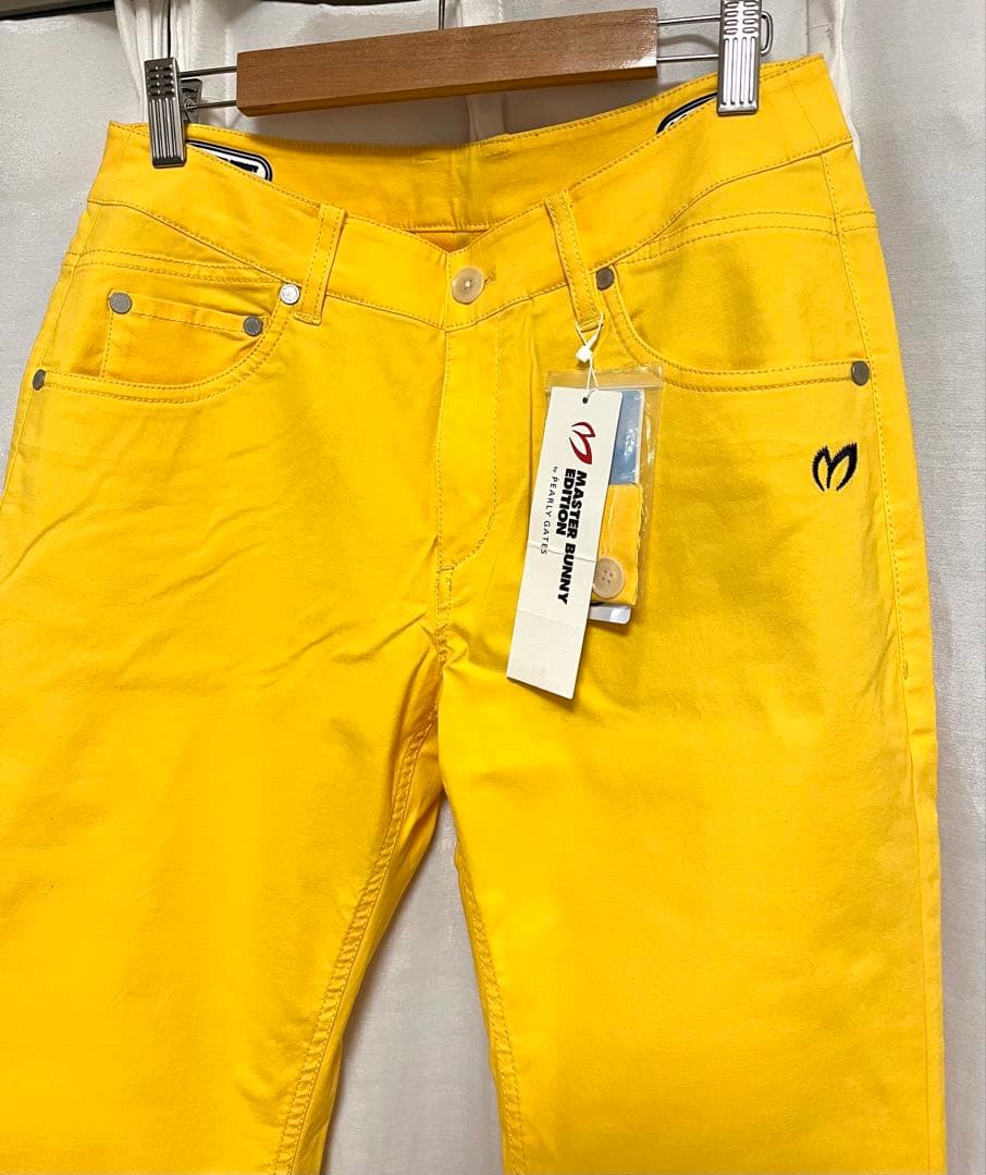 パーリーゲイツ マスターバニーエディションイエローパンツ M未使用品