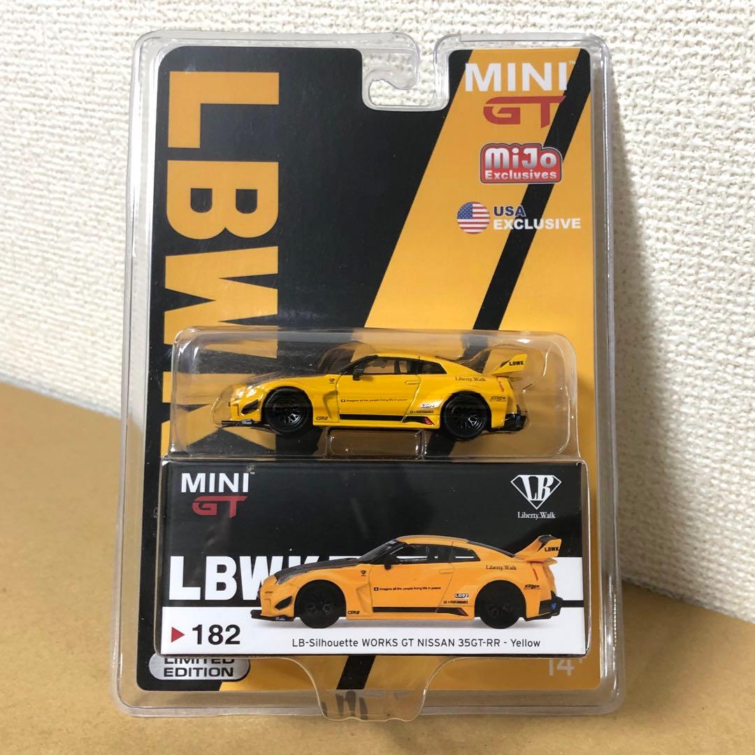 MINI GT ミニGT　LB シルエットワークス　日産35GT-RR　イエロー