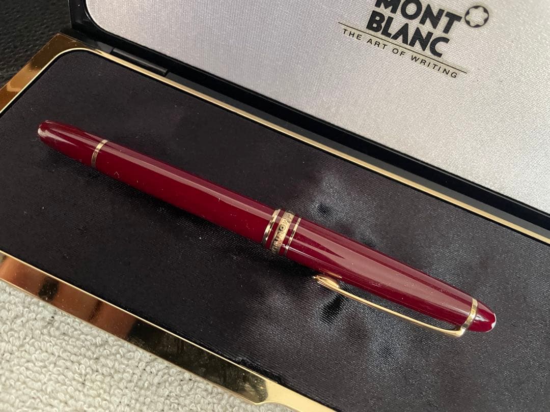 ◾️ボルドー美品◾️モンブラン144 万年筆◾️マイスターシュテュック クラシック◾️