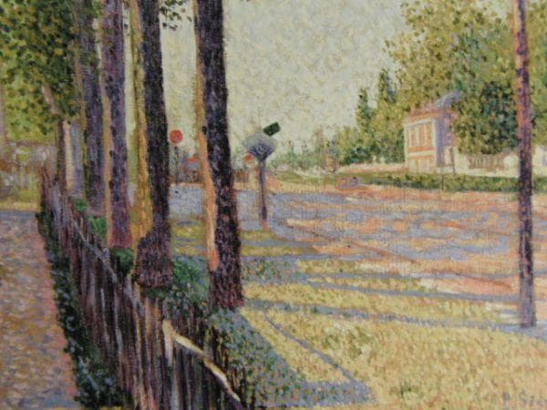 ポール・シニャック、鉄道の連絡駅、ボワ・コロンブ、希少な画集より